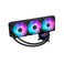 ASUS ROG Strix LC III 360 ARGB Allinone CPU Liquid Cooler with 360 rotatable Water Block Aseteks New Gen7 v2 Pump Premium ROG ARGB Fans and 10 Custom Aura Lighting Effects