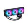 ASUS ROG Strix LC III 360 ARGB Allinone CPU Liquid Cooler with 360 rotatable Water Block Aseteks New Gen7 v2 Pump Premium ROG ARGB Fans and 10 Custom Aura Lighting Effects