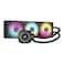 CORSAIR iCUE Link Titan 360 RX RGB Liquid CPU Cooler 360mm AIO LowNoise FlowDrive Cooling Engine Intel LGA 18511700 AMD AM5AM4 3X RX120 RGB Fans iCUE Link System Hub Included Black