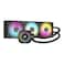 CORSAIR iCUE Link Titan 360 RX RGB Liquid CPU Cooler 360mm AIO LowNoise FlowDrive Cooling Engine Intel LGA 18511700 AMD AM5AM4 3X RX120 RGB Fans iCUE Link System Hub Included Black