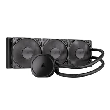 CORSAIR Nautilus 360 RS Liquid CPU Cooler 360mm AIO LowNoise Direct Motherboard Connection DaisyChain Intel LGA 18511700 AMD AM5AM4 3X RS120 Fans Included Black