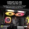 CORSAIR iCUE Link Titan 240 RX LCD Liquid CPU Cooler 240mm AIO LowNoise FlowDrive Cooling Engine Intel LGA 18511700 AMD AM5AM4 2X RX120 RGB Fans iCUE Link System Hub Included Black