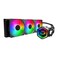 Cooler Master 360 Core II Liquid CPU AIO Cooler 360mm Radiator 3X ARGB PWM Fans Infinity Mirror DualChamber Pump Low NoiseCooling Easy Installation AMD AM5AM4 Intel LGA 18511700 Black