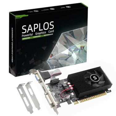 SAPLOS GT 730 4GB DDR3 128bit Low Profile Graphics Card HDMI DVI VGA PC Video Card Computer GPU for Working Low Power PCI Express x16 2K Support Fermi DirectX 11