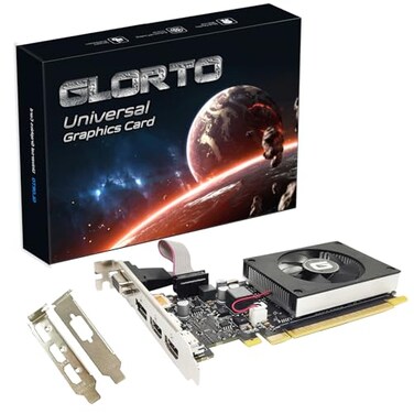 Glorto GeForce GT 730 4G Low Profile Graphics Card 2X HDMI DP VGA DDR3 PCI Express 20 x8 Entry Level GPU for PC SFF and HTPC Compatible with Windows 11