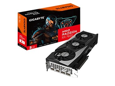 Gigabyte GVR76GAMING OC8GD Radeon RX 7600 Gaming OC 8G Graphics Card 3X WINDFORCE Fans 8GB 128bit GDDR6 Video Card