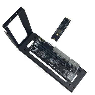 JMT M2 MKey to PCIE 40X4 External Graphics Card Stand Bracket Compatible with OculinkM2 NVMe Laptop eGPUGDP Handhelds DockOC4