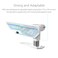 ASUS ROG Herculx White GPU AntiSag Holder Solid Zinc Alloy Construction Easy Toolless Installation Included Spirit Level Adjustable Height Wide Compatibility Aura Sync RGB