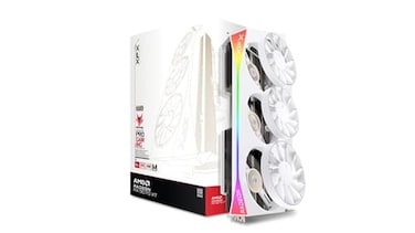 XFX Mercury AMD Radeon RX 9070XT OC Magnetic Air White Edition with RGB 16GB GDDR6 HDMI 3xDP RDNA 4 RX97TMARGW9 Graphics Card Compatible with Desktop PCs