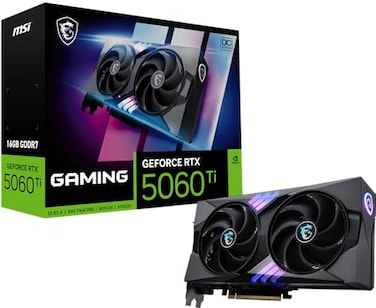 msi Gaming RTX 5060 Ti 16G OC Graphics Card 16GB GDDR7 128bit NVIDIA Blackwell Architecture DisplayPort x 3 21a HDMI 21b Extreme Performance