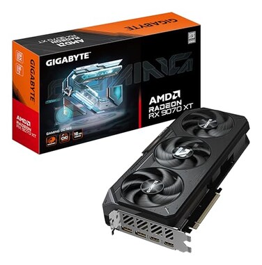 Gigabyte Radeon RX 9070 XT Gaming OC 16G Graphics Card 16 GB GDDR6 256 Bit PCIE 50 3060 MHz Core Frequency 2 x DisplayPort 2 x HDMI GVR9070XTGAMING OC16GD