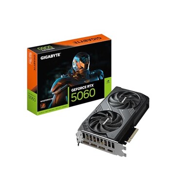 GIGABYTE GeForce RTX 5060 WINDFORCE 8G Graphics Card 8GB 128bit GDDR7 PCIe 50 WINDFORCE Cooling System GVN5060WF28GD Video Card