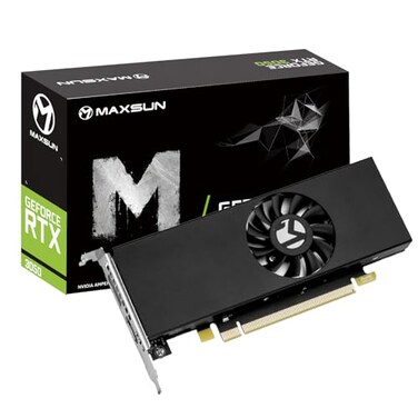 maxsun GeForce RTX 3050 6GB Graphics Cards GDDR6 Video Graphics Card GPU for Gaming PC Mini Small Form Factor SSF Slim Low Profile Design PCI Express 40 HDMI 21 DisplayPort 14a
