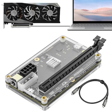 OwlTree PCIE 30 x16 22Gbps eGPU DOCK Thunderbolt 4 cable compatible with external GPU NVIDIA AMD Graphics Card for Windows Laptop Console featuring Thunderbolt 34 USB 4 Powered by PD8PinCPUMolexDC5521