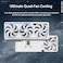ASUS ROG Astral NVIDIA GeForce RTX 5080 16GB GDDR7 White OC Edition QuadFan Gaming Graphics Card Delivering unprecedented Airflow and air Pressure for Optimal Performance