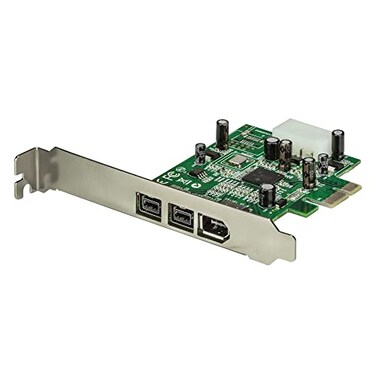 StarTech.com StarTechcom 3 Port 2b 1a 1394 PCI Express FireWire Card Adapter 1394 FW PCIe FireWire 800 400 Card TAA PEX1394B3