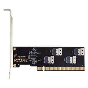Cablecc Slimline Four SFF8654 4X 4 NVME to PCIE Express 30 40 Raid Card VROC Raid0 Hyper Adapter