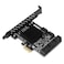 Zunate PCE8SATM01 PCIE to SATA 30 Expansion Card 8Port Compatible with SATA 6G3G15G PCIE 1X 2X 4X 8X 16X Interface