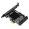 Zunate PCE8SATM01 PCIE to SATA 30 Expansion Card 8Port Compatible with SATA 6G3G15G PCIE 1X 2X 4X 8X 16X Interface