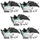 ANMBEST 5PCS DB25 Solderless Connector RS232 DSUB Serial to 25pin Port 16mm Thinner Terminal Female Adapter Breakout Board with Case Long Bolts Nuts