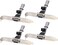 zdyCGTime 1Port DB9 RS232Serial Port Bracket to 10 pin HeaderRibbon Cable Connector Adapter DB9 Serial Male to 10P Motherboard Header Panel Mount Cable Serial Port Bracket 12in 4Pcs 1 Port