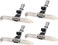 zdyCGTime 1Port DB9 RS232Serial Port Bracket to 10 pin HeaderRibbon Cable Connector Adapter DB9 Serial Male to 10P Motherboard Header Panel Mount Cable Serial Port Bracket 12in 4Pcs 1 Port