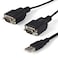 StarTech.com StarTechcom 6ft 18m 2Port FTDI USB to Serial RS232 Adapter Cable with COM Retention USB to RS232 Adapter TAA