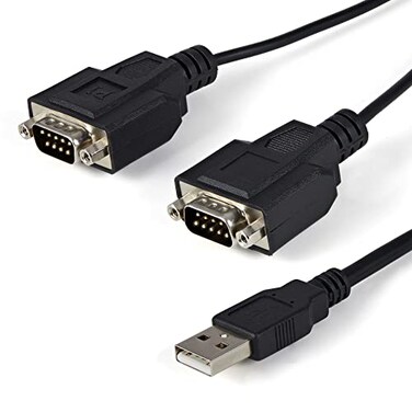 StarTech.com StarTechcom 6ft 18m 2Port FTDI USB to Serial RS232 Adapter Cable with COM Retention USB to RS232 Adapter TAA