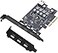 SINEFINE PCIE to USB 32 Expansion Card32 gen2 10Gpbs 3X USB C 1x USB A 1x USB Type E A Key USB C PCI Express Card AKey 20 Pin Header for Type C Front Panel Mount Adapter