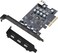SINEFINE PCIE to USB 32 Expansion Card32 gen2 10Gpbs 3X USB C 1x USB A 1x USB Type E A Key USB C PCI Express Card AKey 20 Pin Header for Type C Front Panel Mount Adapter