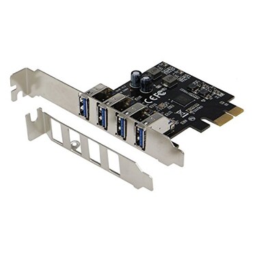 Sedna PCI Express USB 31 Gen I 5Gbps 4 Port Adapter with Low Profile Bracket Supports Windows Linux and Mac Pro 2008 to 2012 Late Version no Need Power Connector