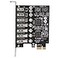 Zunate 7 Ports PCIE to USB32 GEN1 Expansion Card USB32 GEN1 Superspeed 5Gbps Front Expansion Card USB PCIE Expansion Card for 8 10 11 Linux