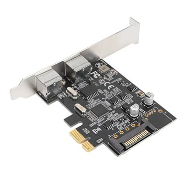 PUSOKEI PCIE Expansion Card PCI Express to Port PS2 Expansion Card PS2 Keyboard and Mouse Port Expansion Card Without USB Port SATA Power Interface for
