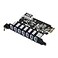 SIIG Legacy and Beyond Series PCIe to USB 30 7Port PCI Express Card External PCIe Host Card Supports UASP