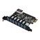 SIIG Legacy and Beyond Series PCIe to USB 30 7Port PCI Express Card External PCIe Host Card Supports UASP