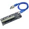 Trotwei Blue PCIe to PCI Adapter SingleDual Slot Converter with USB 30 Cable Legacy Device Expansion for Audio Interfaces Capture Cards