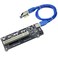 Trotwei Blue PCIe to PCI Adapter SingleDual Slot Converter with USB 30 Cable Legacy Device Expansion for Audio Interfaces Capture Cards