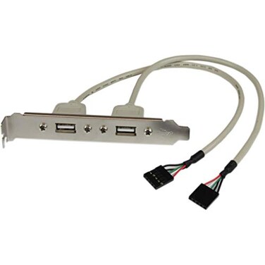 StarTech.com StarTechcom 2 Port USB A Female Slot Plate Adapter USBPLATE
