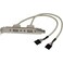StarTech.com StarTechcom 2 Port USB A Female Slot Plate Adapter USBPLATE