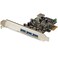 StarTech.com StarTechcom 4 Port PCI Express USB 30 Card 3 External and 1 Internal Native OS Support in Windows 8 and 7 Standard and LowProfile PEXUSB3S42