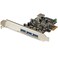 StarTech.com StarTechcom 4 Port PCI Express USB 30 Card 3 External and 1 Internal Native OS Support in Windows 8 and 7 Standard and LowProfile PEXUSB3S42