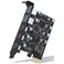 YEELIYA USB PCIE Card 5Port 3X USB C2X Type A PCI Express Expansion Card Desktop PC Internal hub for Windows 1087 and MAC OS 1082 Above