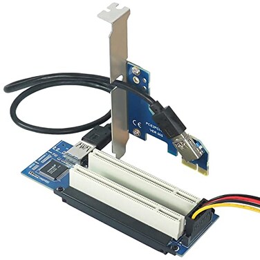 Trotwei Blue PCIe to PCI Adapter x1 to Legacy PCI Converter with USB 30 Cable Desktop Audio Interface Expansion