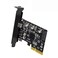NFHK USB 32 Gen2 TypeC 20Gbps USBC to PCIE 4X Express Card Adapter for Desktop Motherboard