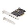 StarTech.com StarTechcom 5Port USB PCIe Card USB 32 10Gbps PCI Express Card with 4X USBC Ports 1x USBA Internal Port