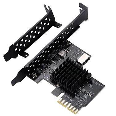 YBBOTT PCIE USB31 Front Type E 10Gbps Expansion Card PCI Express 30 X2 Adapter ASM3142 Riser Card for Desktop PCS Supports PCIE X2 X4 X8 X16