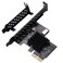 YBBOTT PCIE USB31 Front Type E 10Gbps Expansion Card PCI Express 30 X2 Adapter ASM3142 Riser Card for Desktop PCS Supports PCIE X2 X4 X8 X16