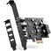 YEELIYA USB PCIe Card PCI Express to 6 Ports USB Expansion Card 2X Type A 2X USB C with External 20pin TypeE Header to Typec Front Panel 19pin Adapter Low Profile Bracket with Windows and Linux