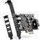 YEELIYA USB PCIe Card PCI Express to 6 Ports USB Expansion Card 2X Type A 2X USB C with External 20pin TypeE Header to Typec Front Panel 19pin Adapter Low Profile Bracket with Windows and Linux