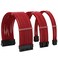 Formulamod Sleeved PSU Cable Extension Kit 18AWG Braided ATX 24PinDual PCIe 8PinCPU 8Pin for Mainstream Gaming Builds with Cable Combs red